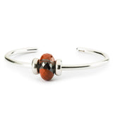 Calcedonio Rosso con Ematite Trollbeads - TSTBE-20039